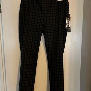 NWT REVERSIBLE Double Plaid Ankle Trouser